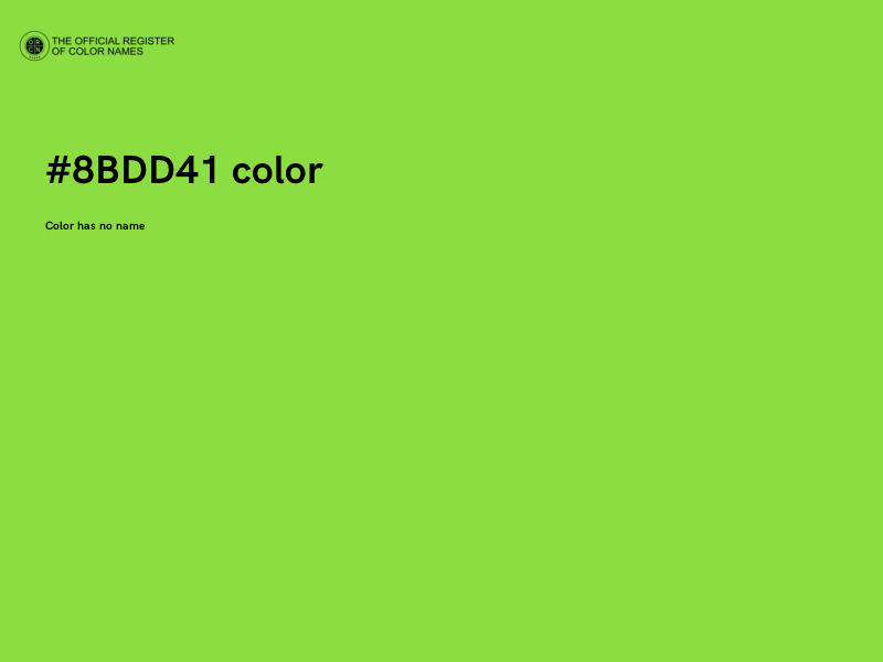 #8BDD41 color image