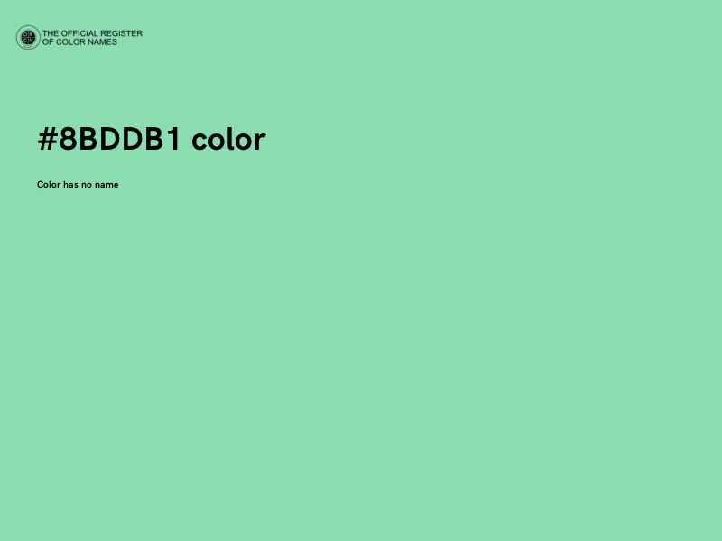 #8BDDB1 color image
