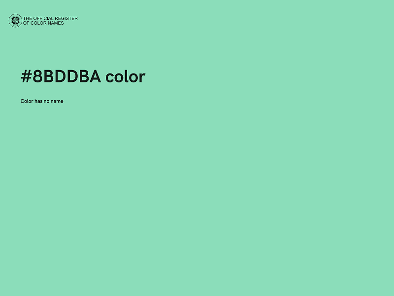 #8BDDBA color image