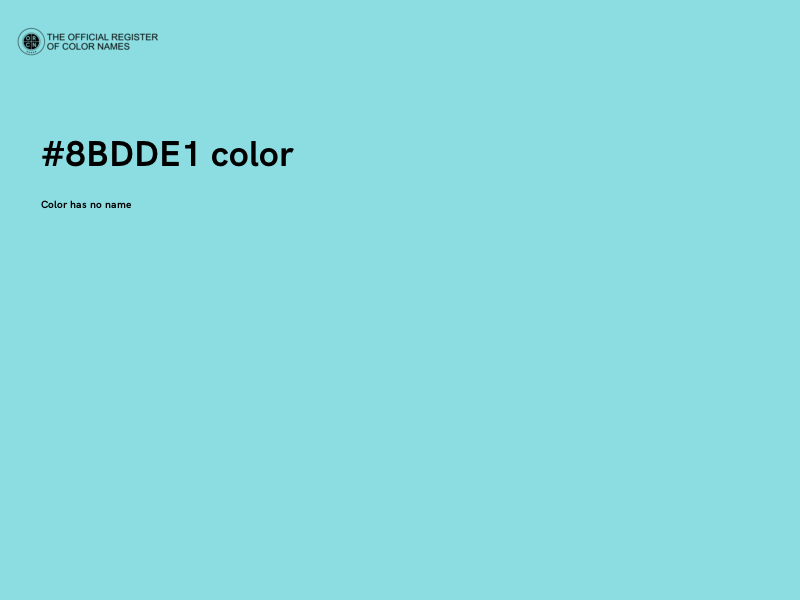 #8BDDE1 color image