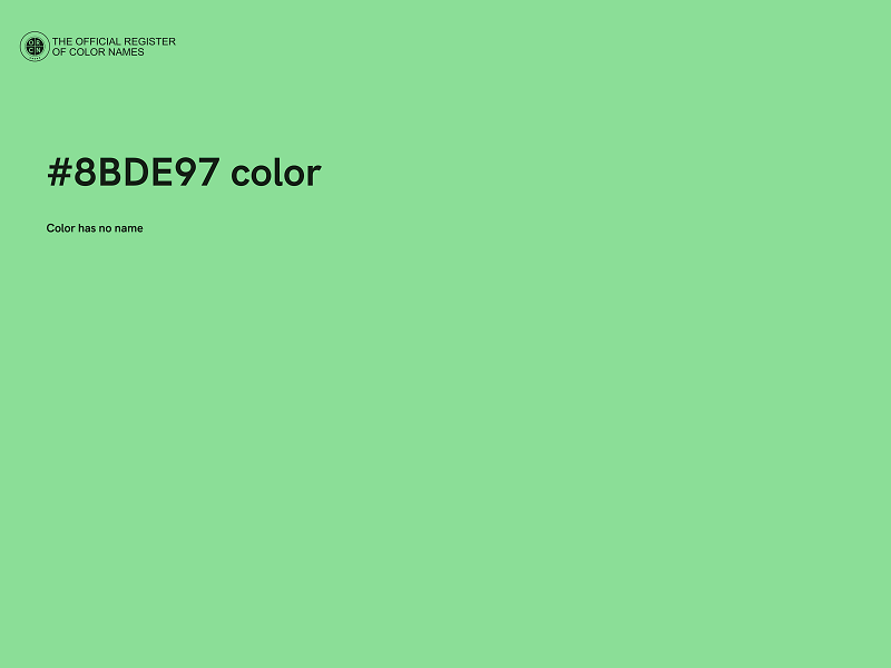 #8BDE97 color image