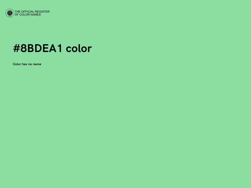 #8BDEA1 color image