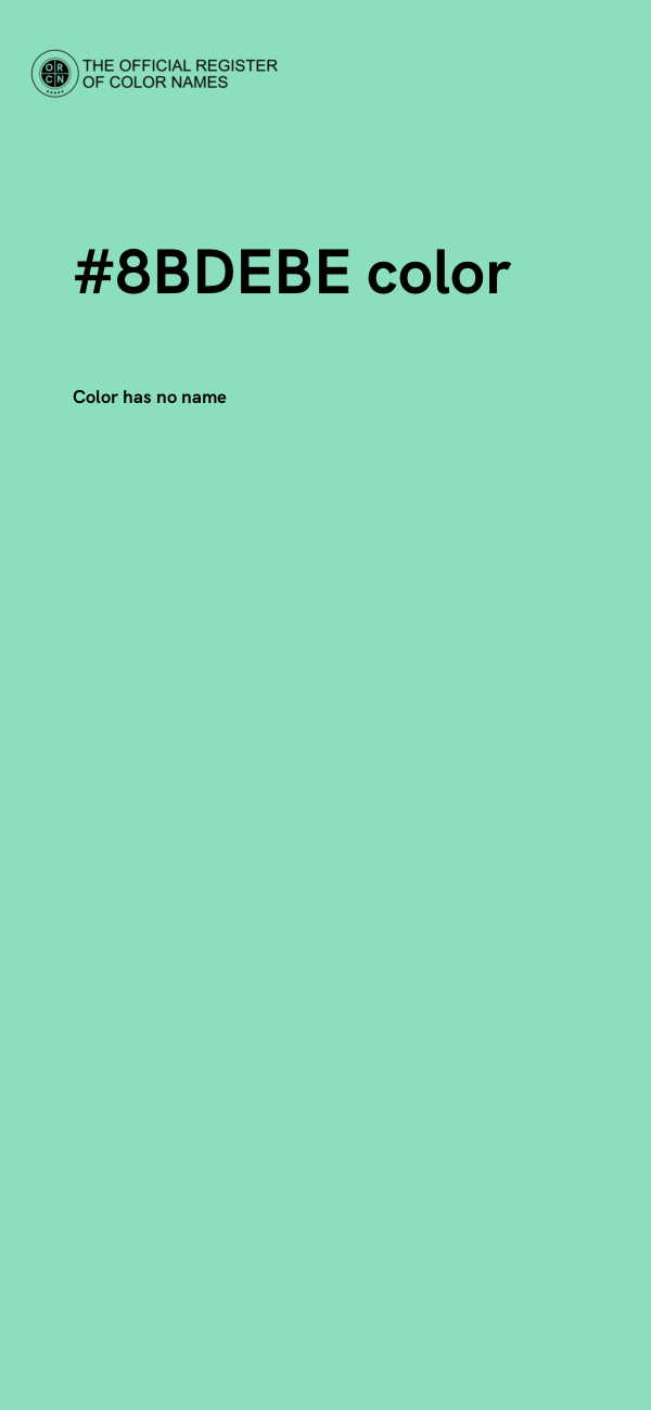 #8BDEBE color image