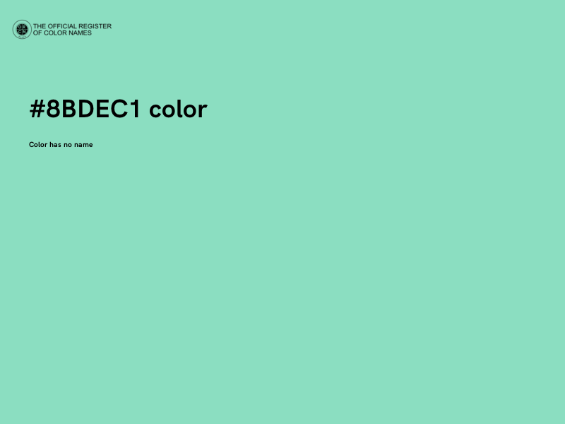 #8BDEC1 color image