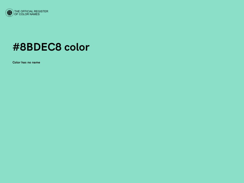 #8BDEC8 color image
