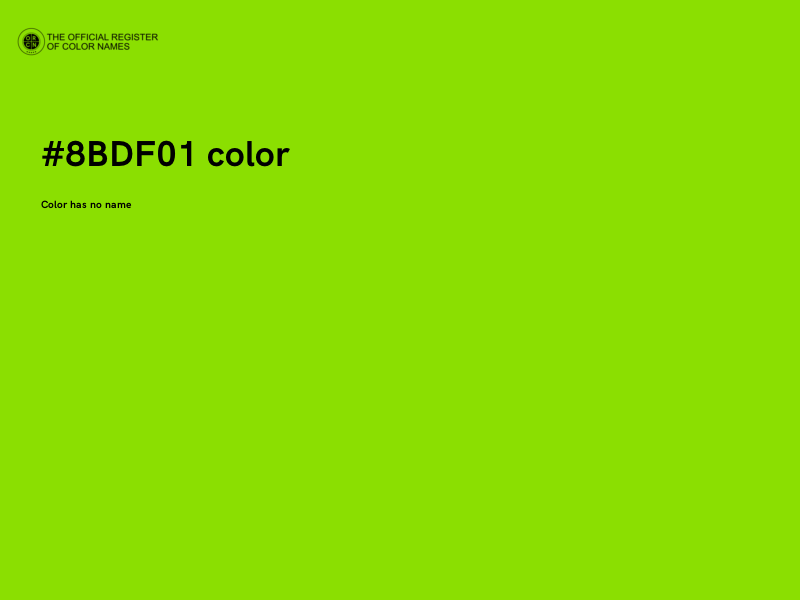 #8BDF01 color image