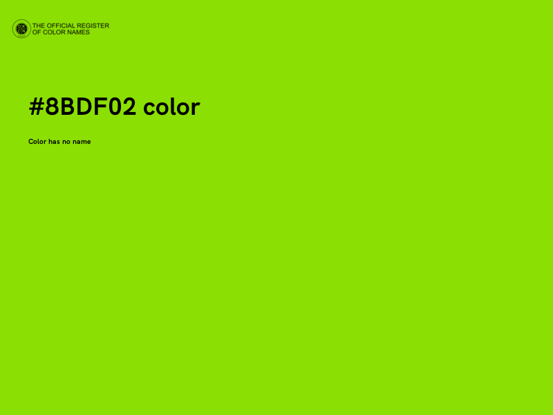 #8BDF02 color image
