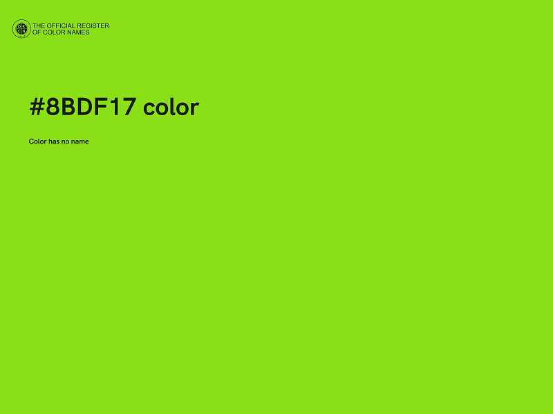 #8BDF17 color image