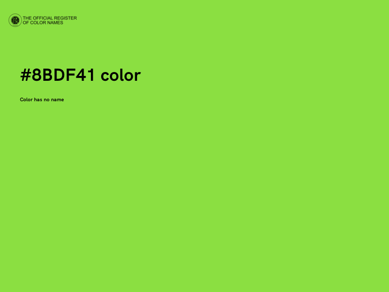 #8BDF41 color image