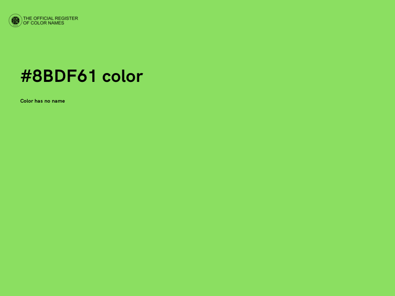 #8BDF61 color image