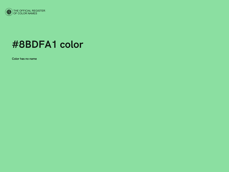 #8BDFA1 color image