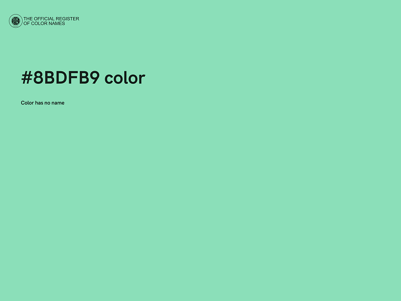 #8BDFB9 color image