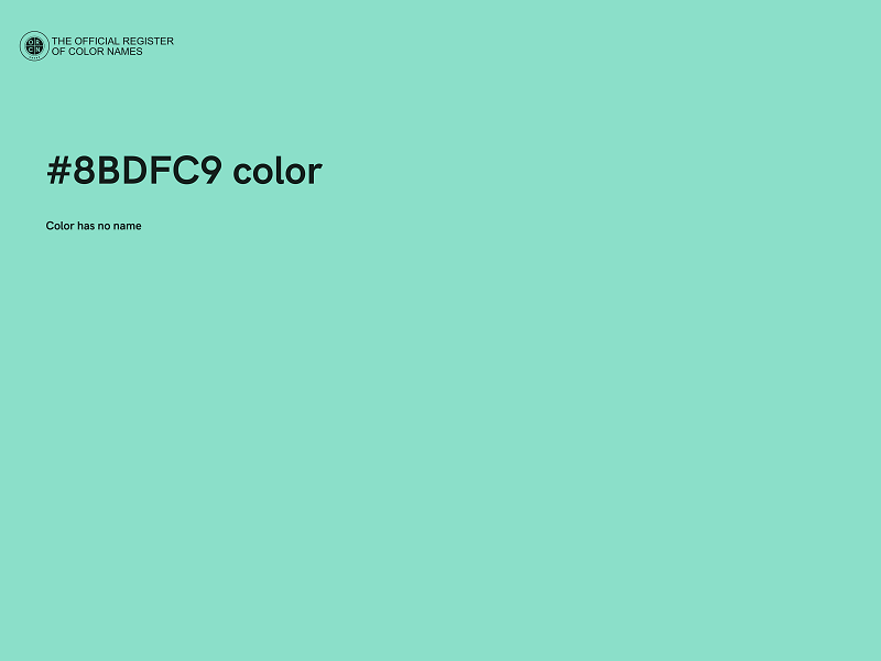 #8BDFC9 color image