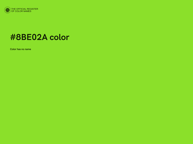 #8BE02A color image