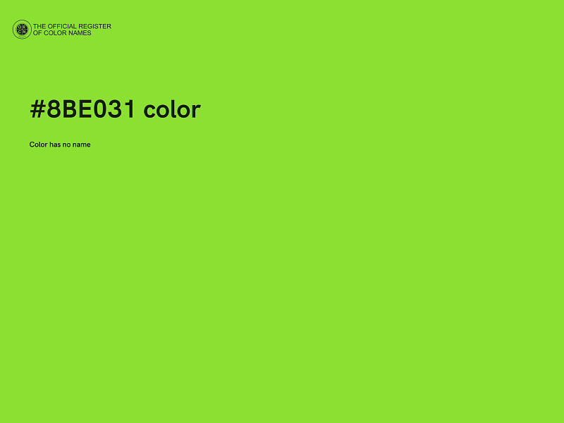#8BE031 color image