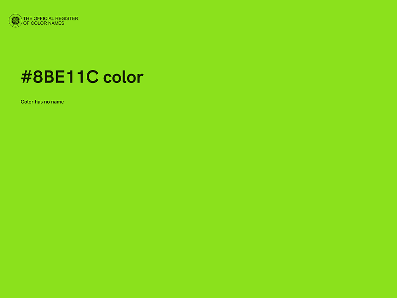 #8BE11C color image