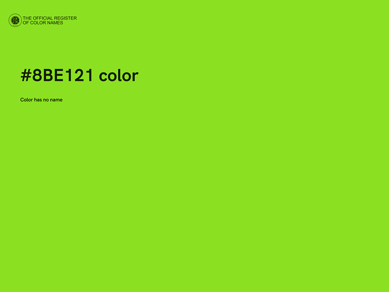 #8BE121 color image