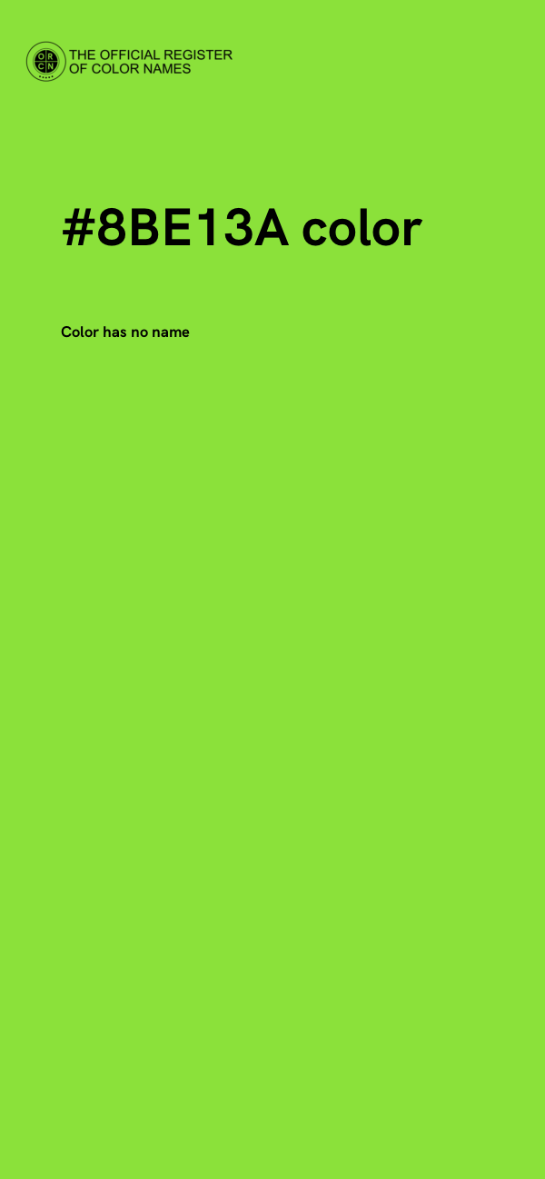 #8BE13A color image