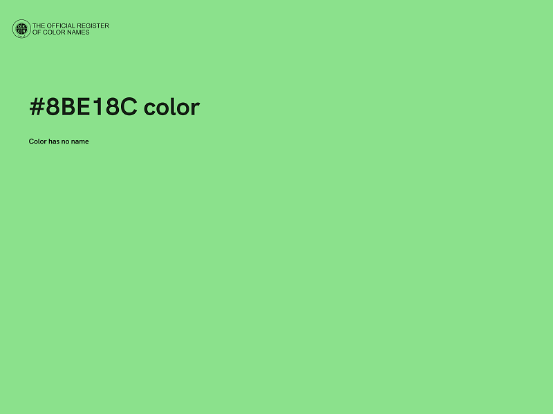 #8BE18C color image