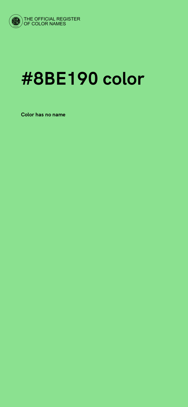 #8BE190 color image