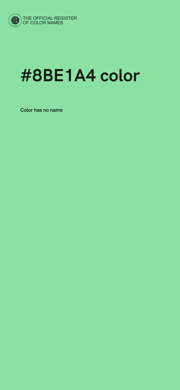 #8BE1A4 color image