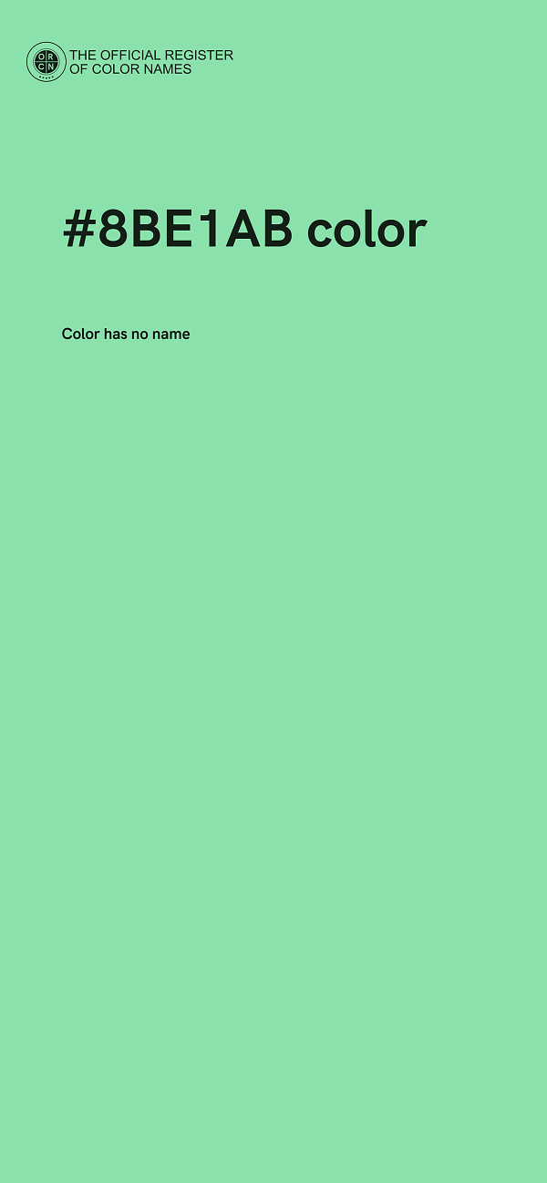 #8BE1AB color image