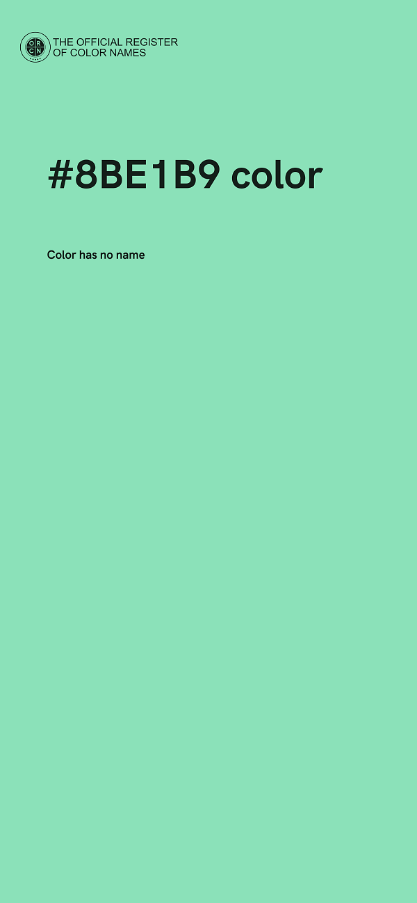 #8BE1B9 color image