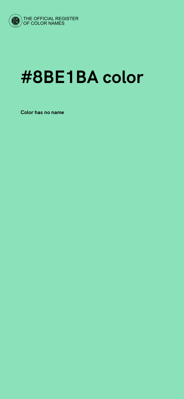 #8BE1BA color image