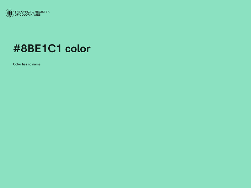 #8BE1C1 color image