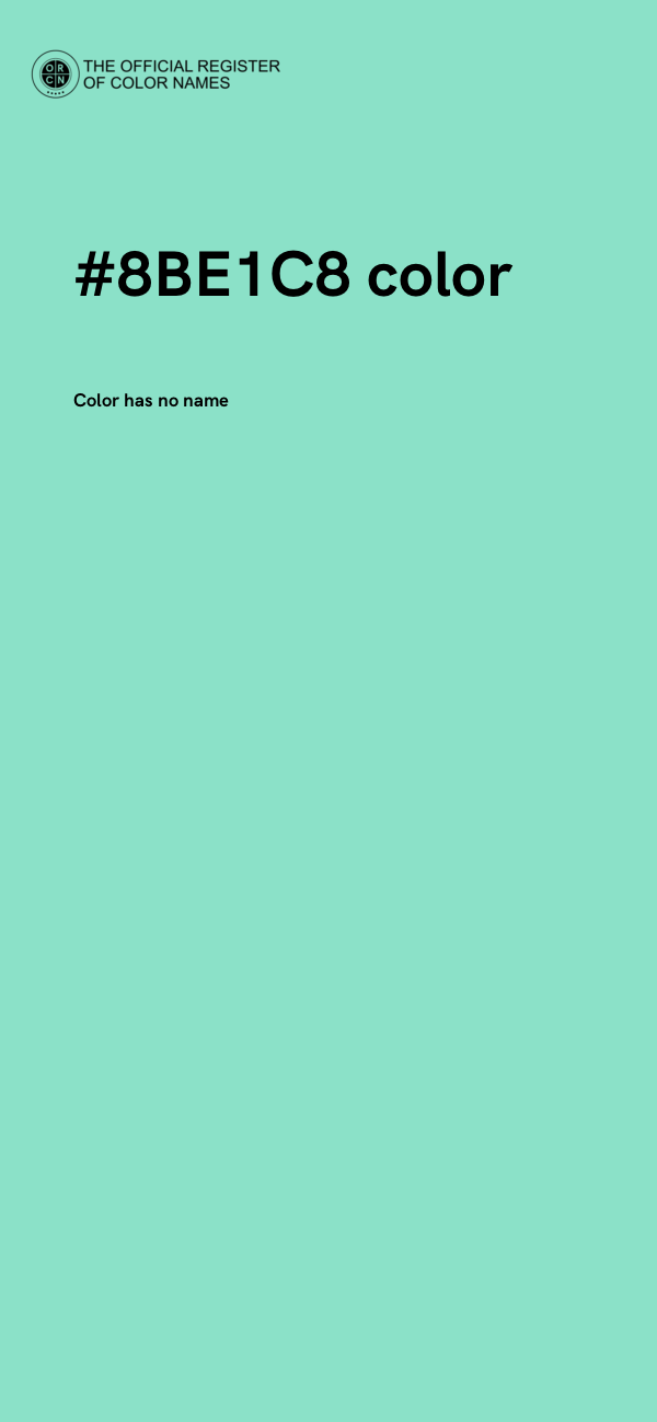 #8BE1C8 color image
