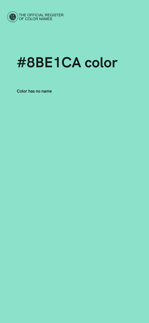 #8BE1CA color image