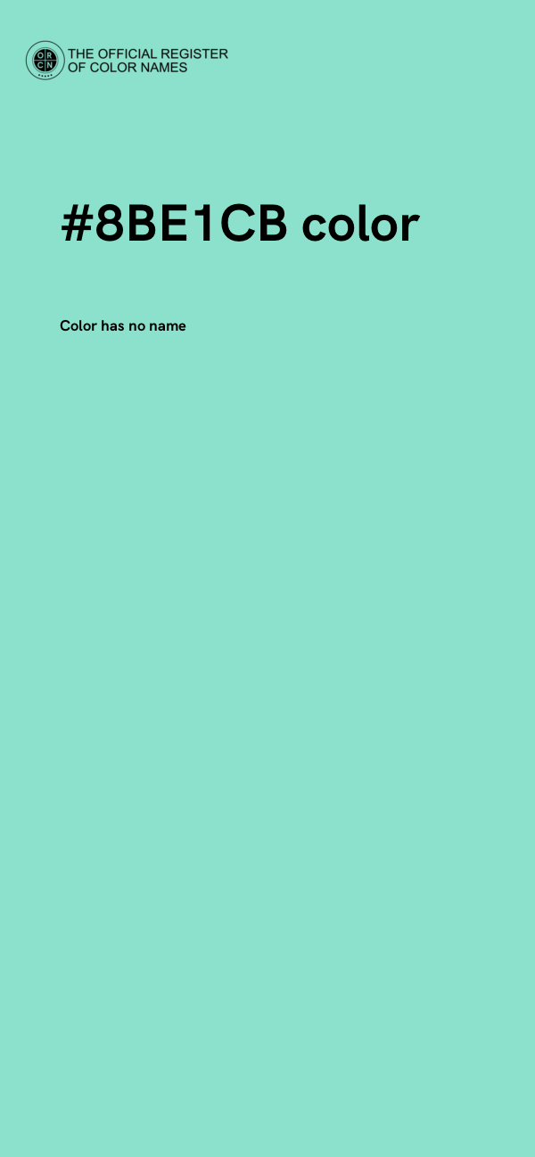 #8BE1CB color image
