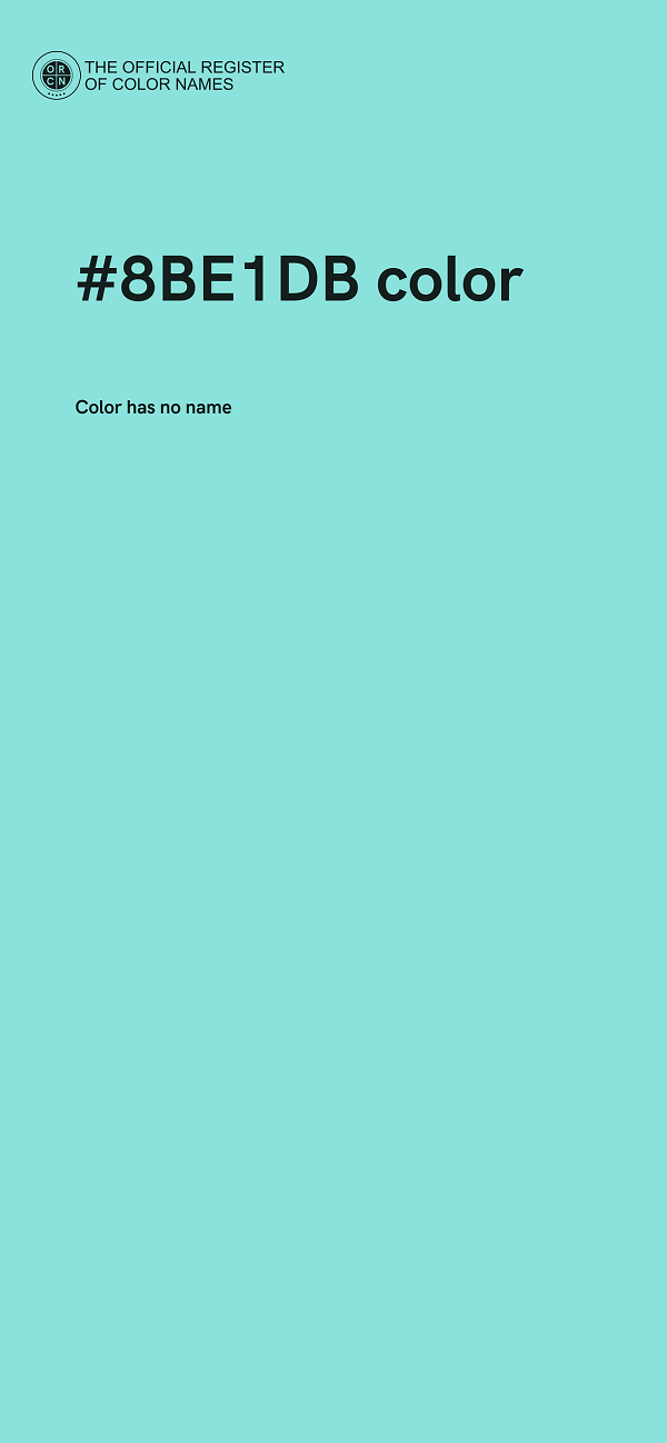 #8BE1DB color image