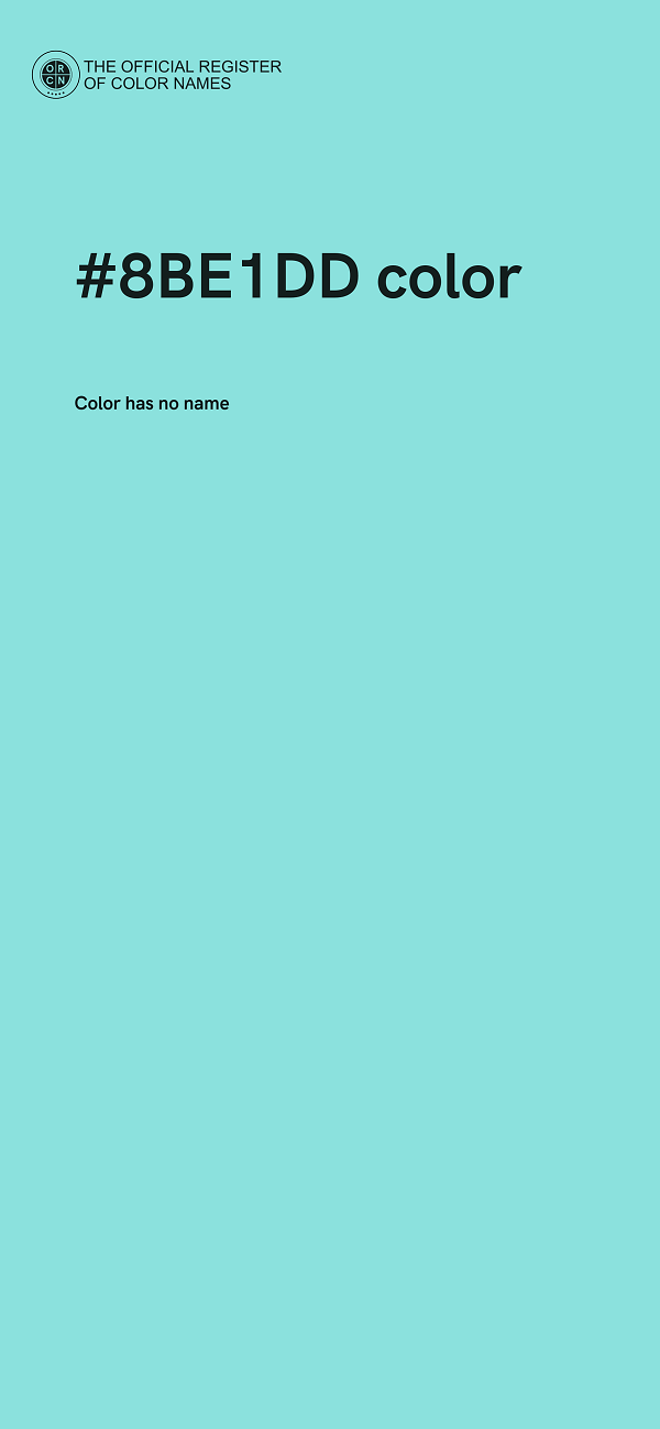 #8BE1DD color image