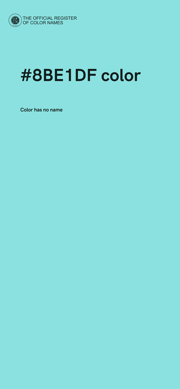 #8BE1DF color image
