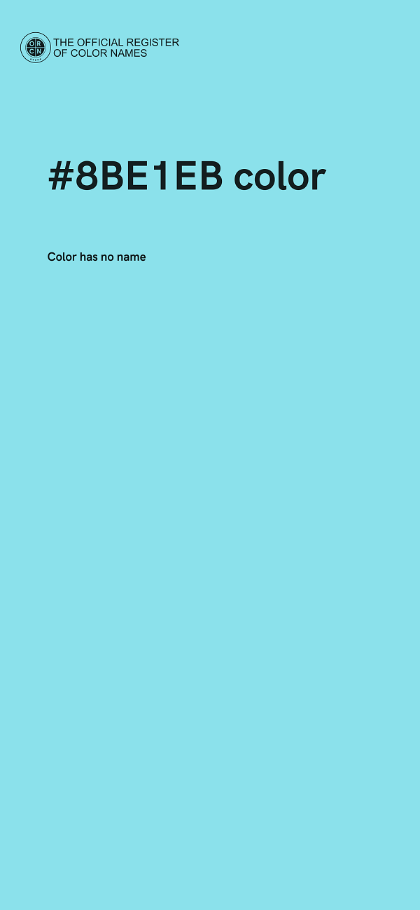 #8BE1EB color image