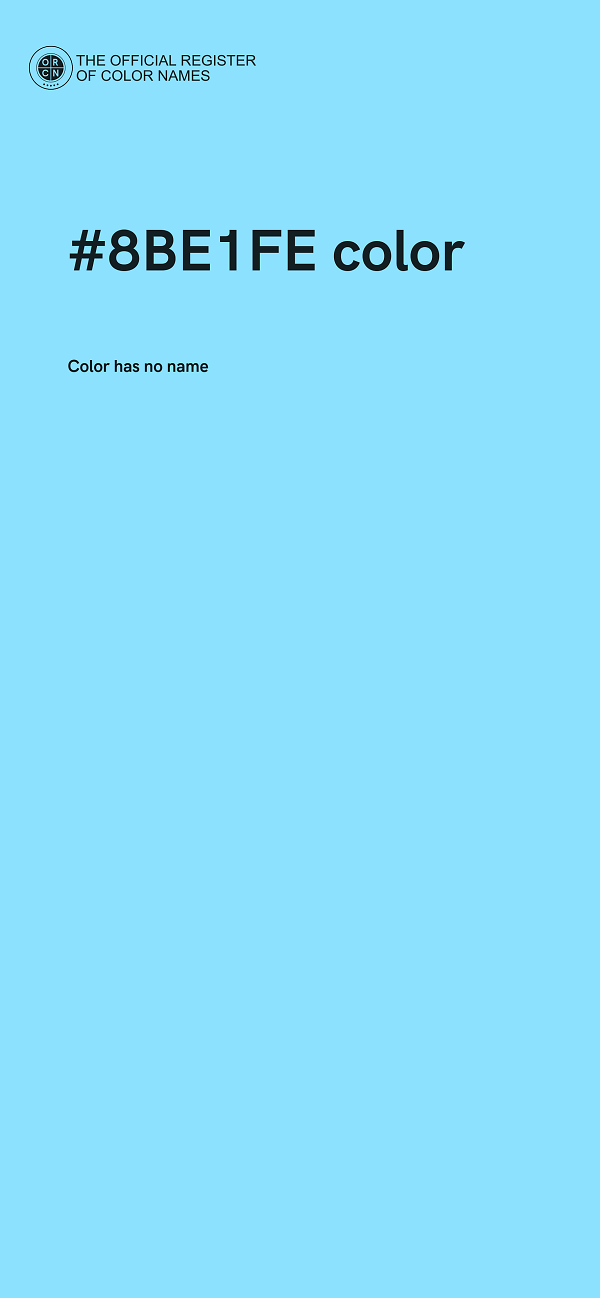 #8BE1FE color image