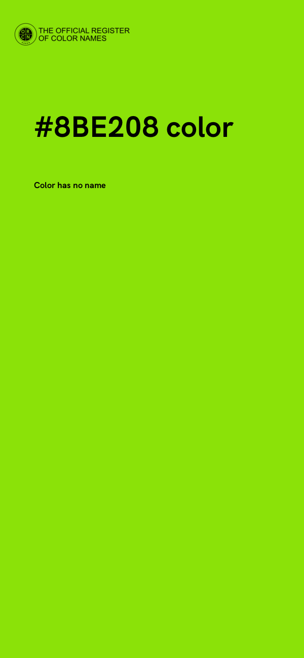 #8BE208 color image