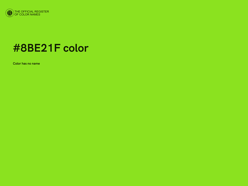 #8BE21F color image