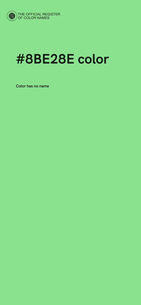 #8BE28E color image