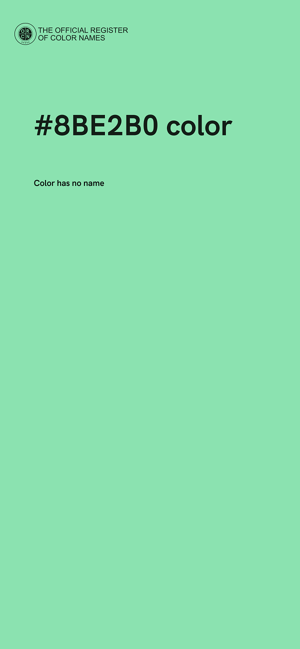 #8BE2B0 color image