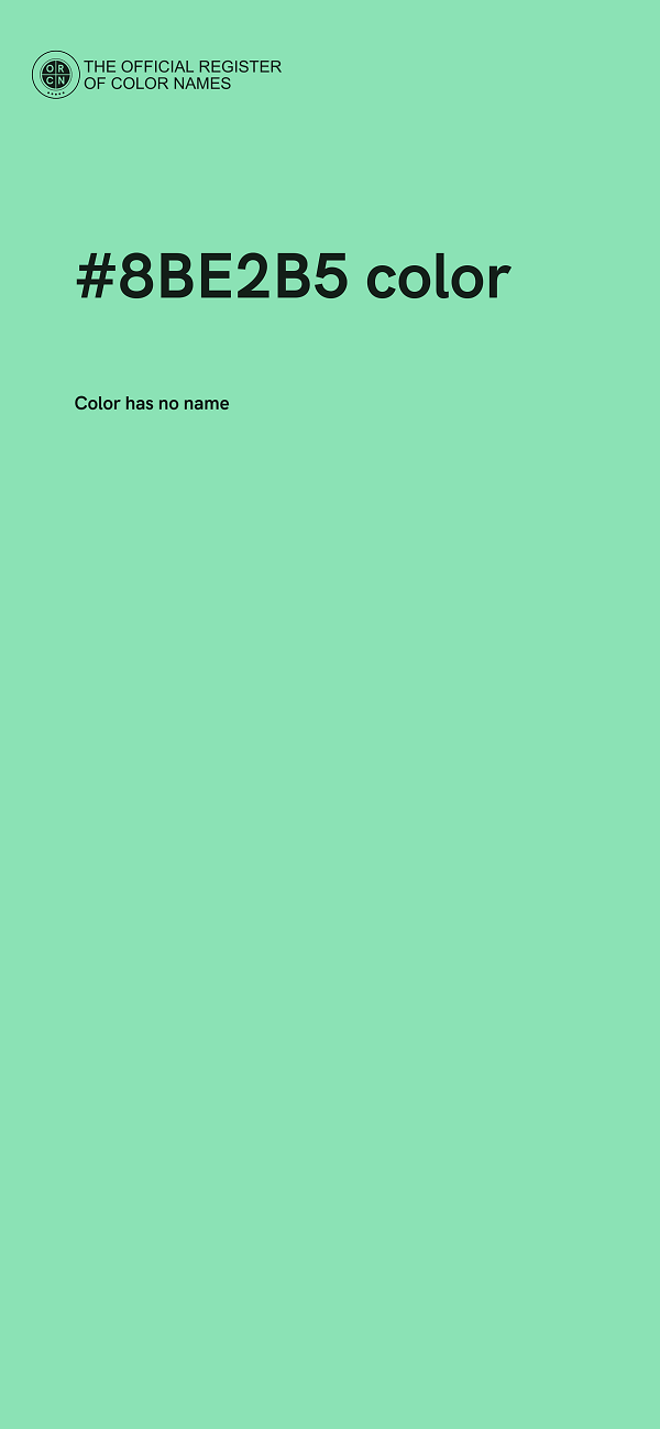 #8BE2B5 color image