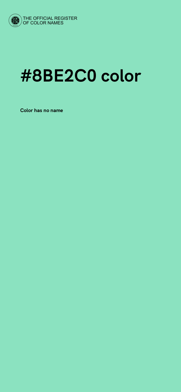 #8BE2C0 color image