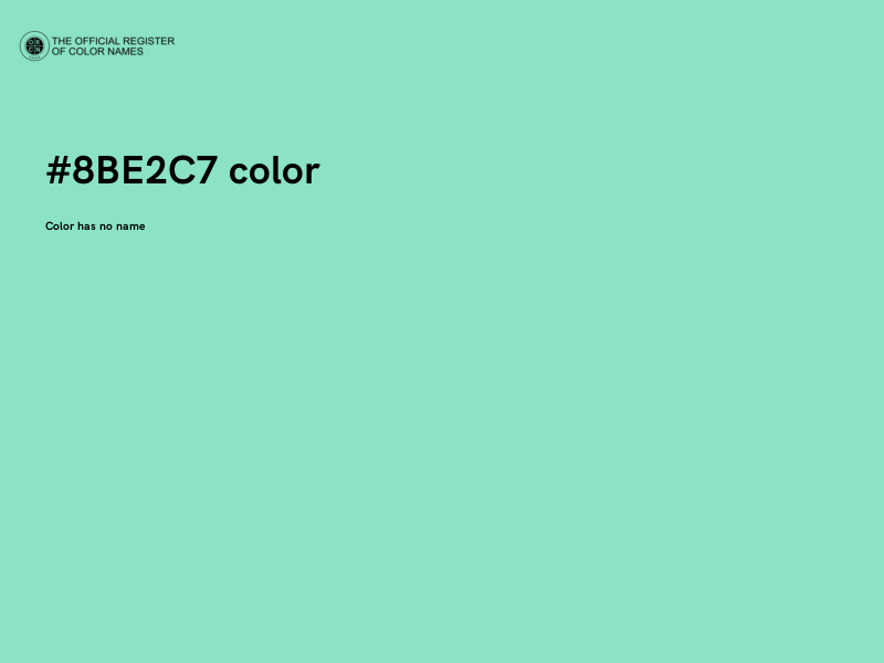 #8BE2C7 color image