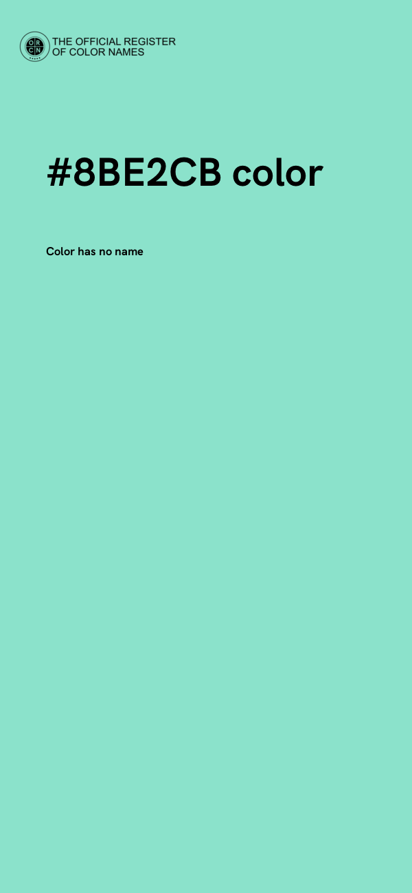 #8BE2CB color image