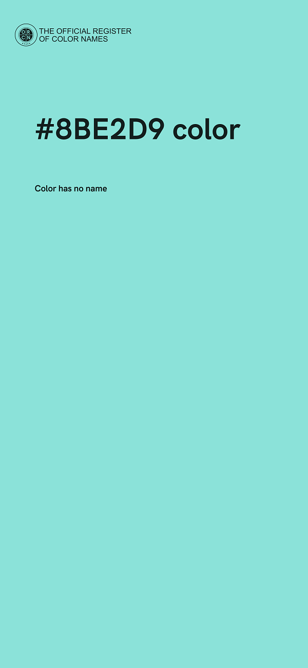 #8BE2D9 color image