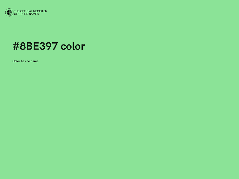 #8BE397 color image