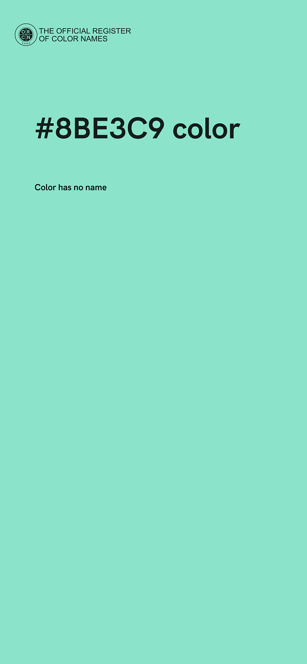 #8BE3C9 color image