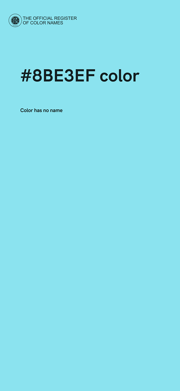 #8BE3EF color image