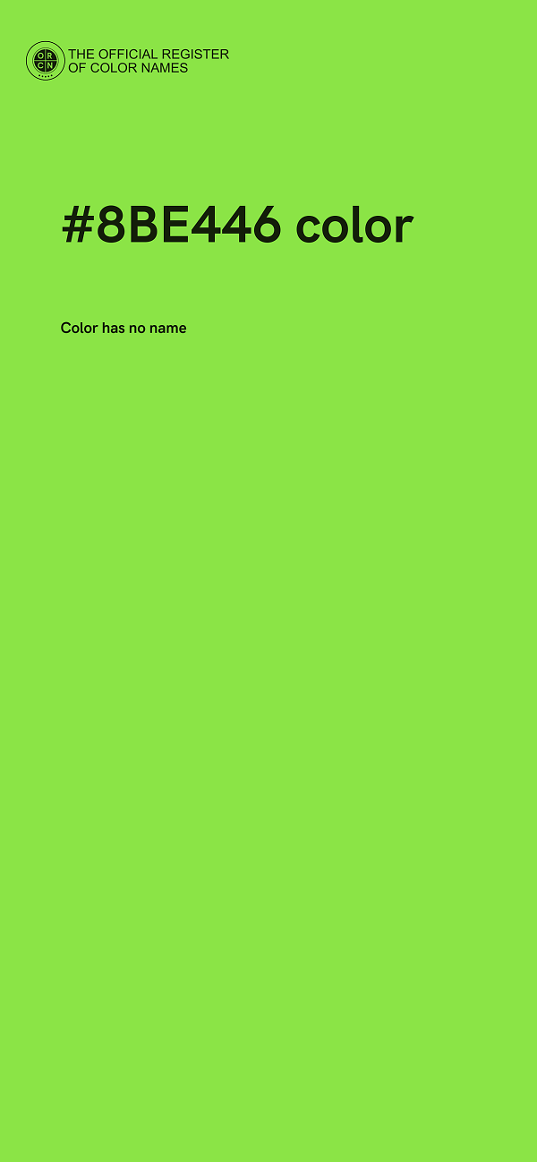 #8BE446 color image